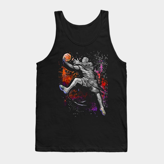 Basketball player - basketball - BBall - slam dunk Tank Top by BabyYodaSticker